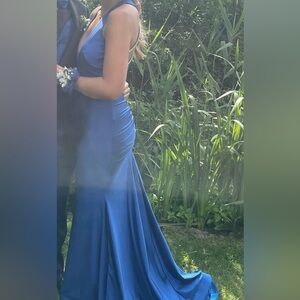 Sleek Royal Blue Prom Dress